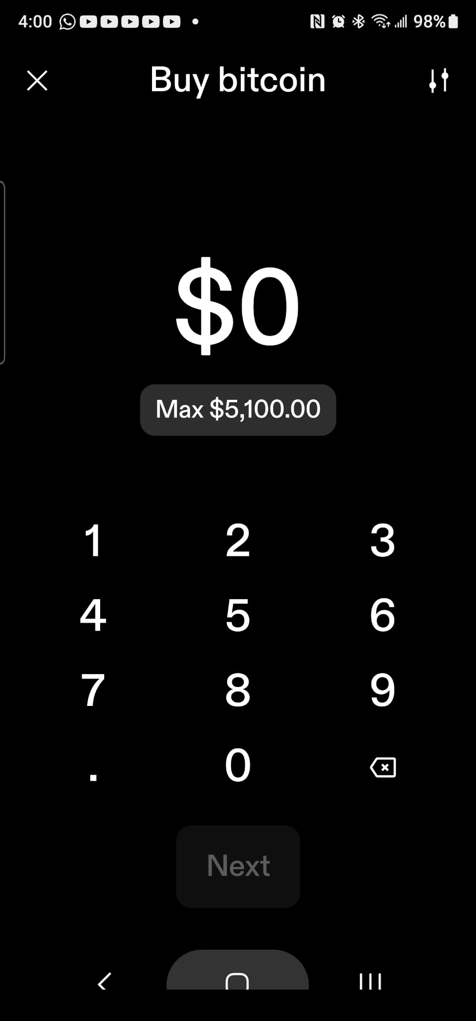 点击BUY后会出现输入金额,点击Max或者要买入的金额 点击Next 下一步进行购买!.jpg